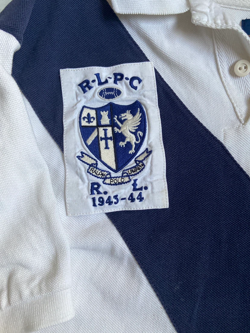 Polo Ralph Lauren Custom Fit Polo Shirt White Navy XL - photo 2