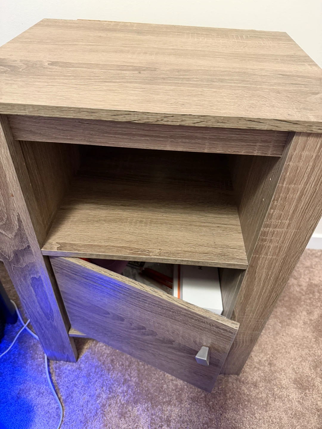 Wood Grain Nightstand
