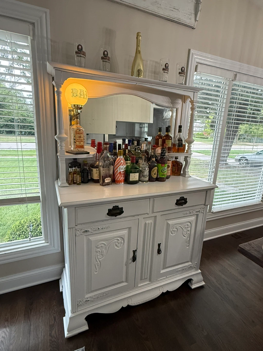Antique Cabinet Bar/Coffee Station - photo 3
