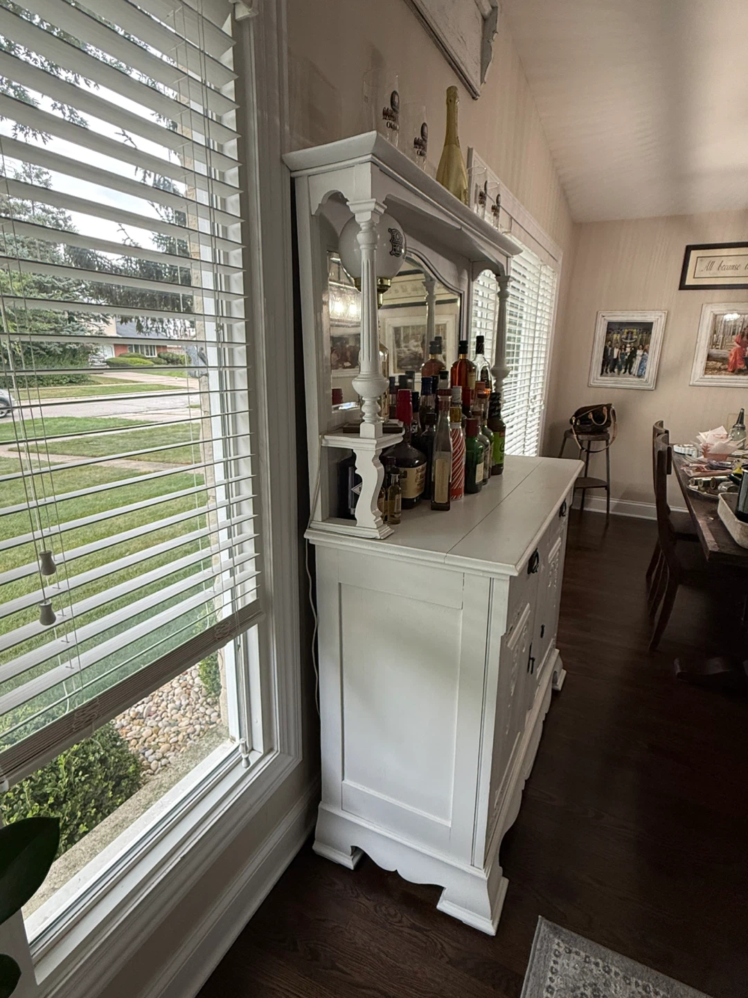 Antique Cabinet Bar/Coffee Station - photo 4