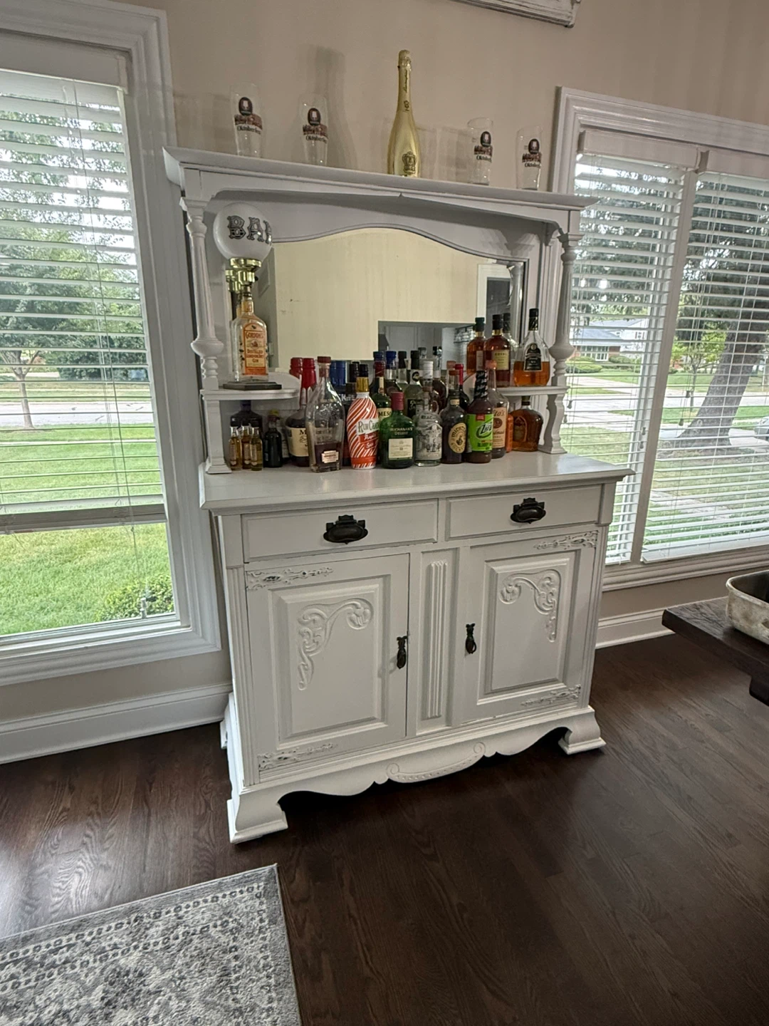 Antique Cabinet Bar/Coffee Station - photo 5