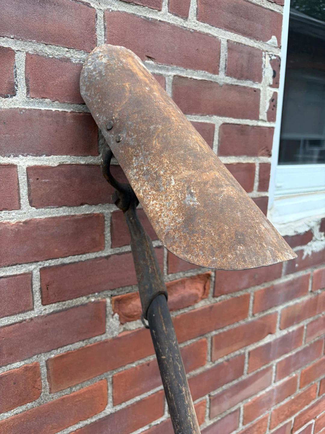 Rare Antique Long-Handled Clay Tile Shovel ! - photo 4