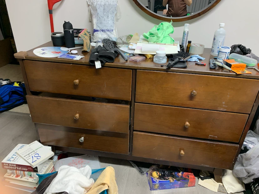 Six-Drawer Wooden Dresser