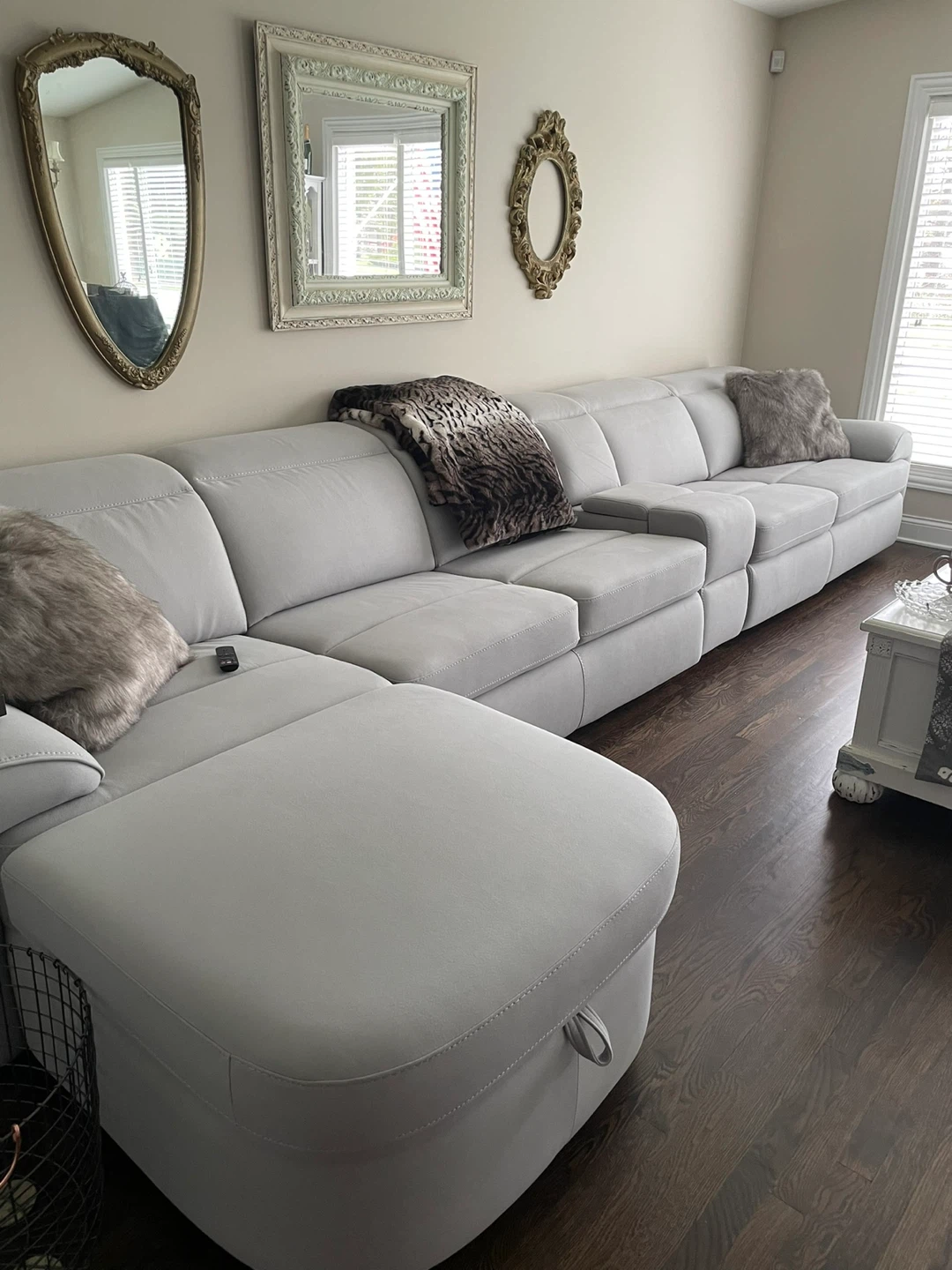 5 Piece Gray Sectional Couch - photo 2