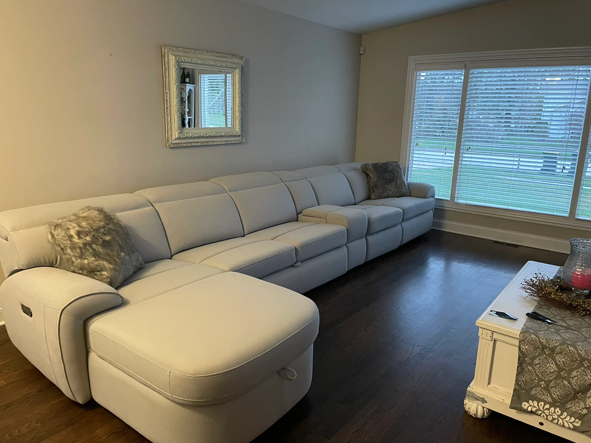 5 Piece Gray Sectional Couch - photo 4