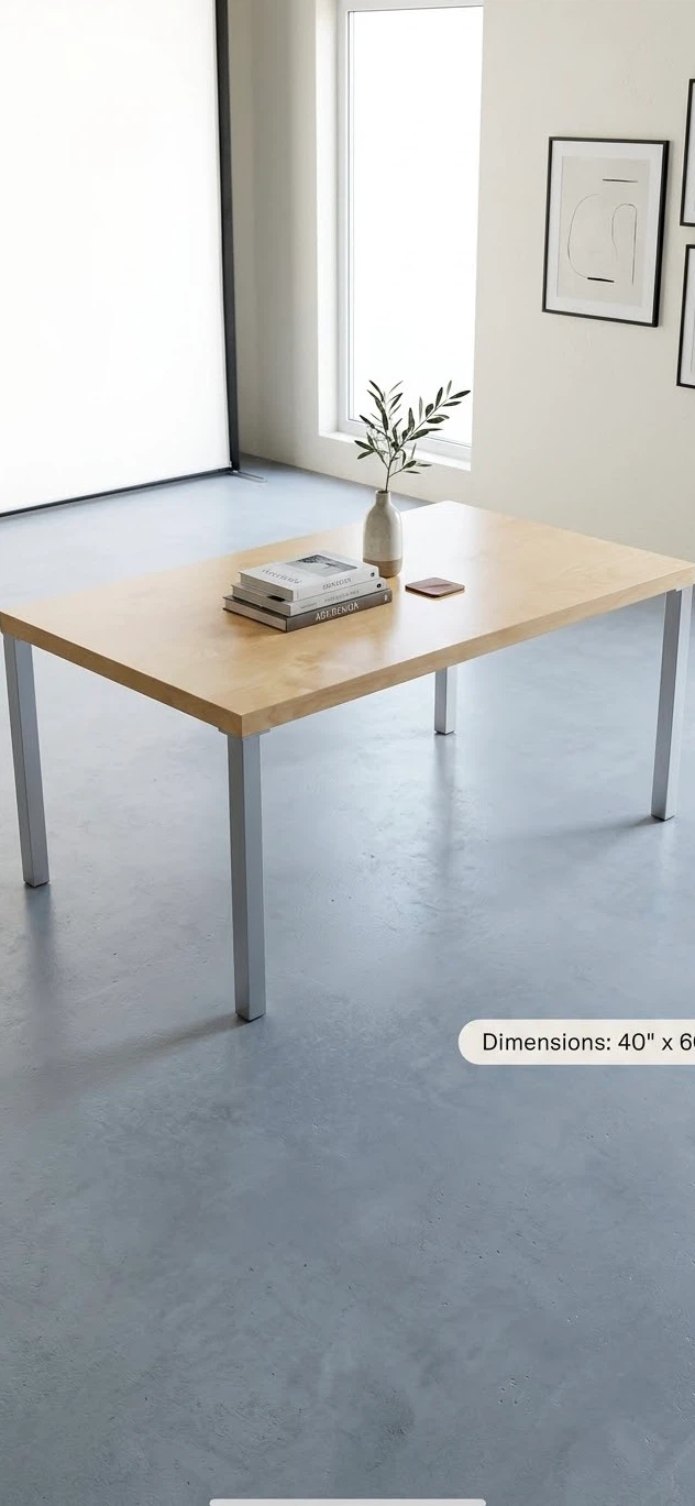Modern Dining Table 40” * 60” (Like New) - photo 5