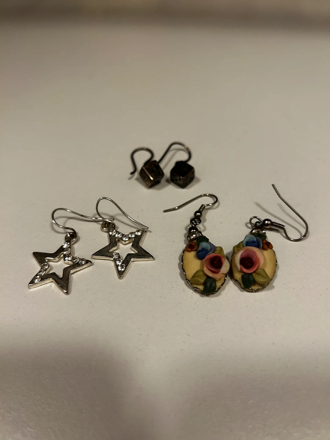 Three pairs of cute earrings