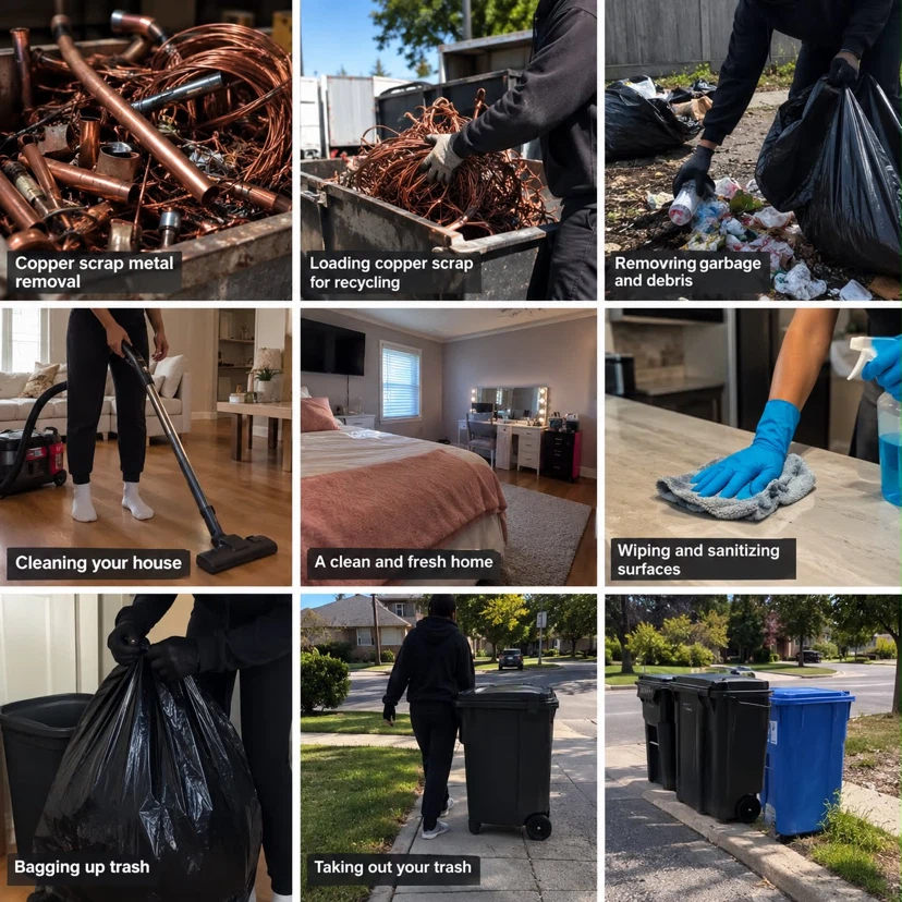 scrap pickup and cleaning and picking up your trash