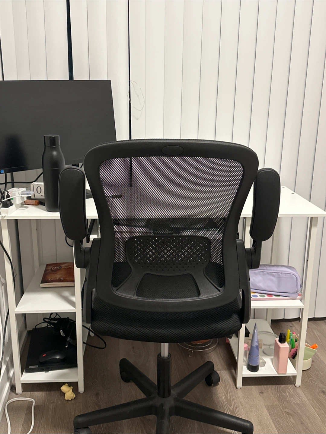 White Computer Desk with Shelves - photo 4