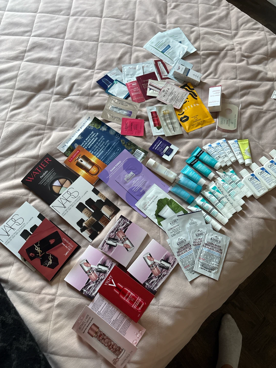 Large Collection of Skincare and Makeup Samples