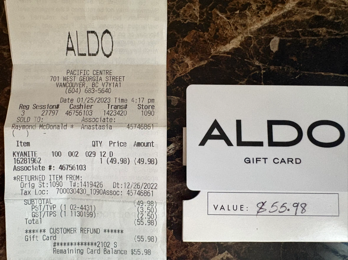 ALDO Gift Card