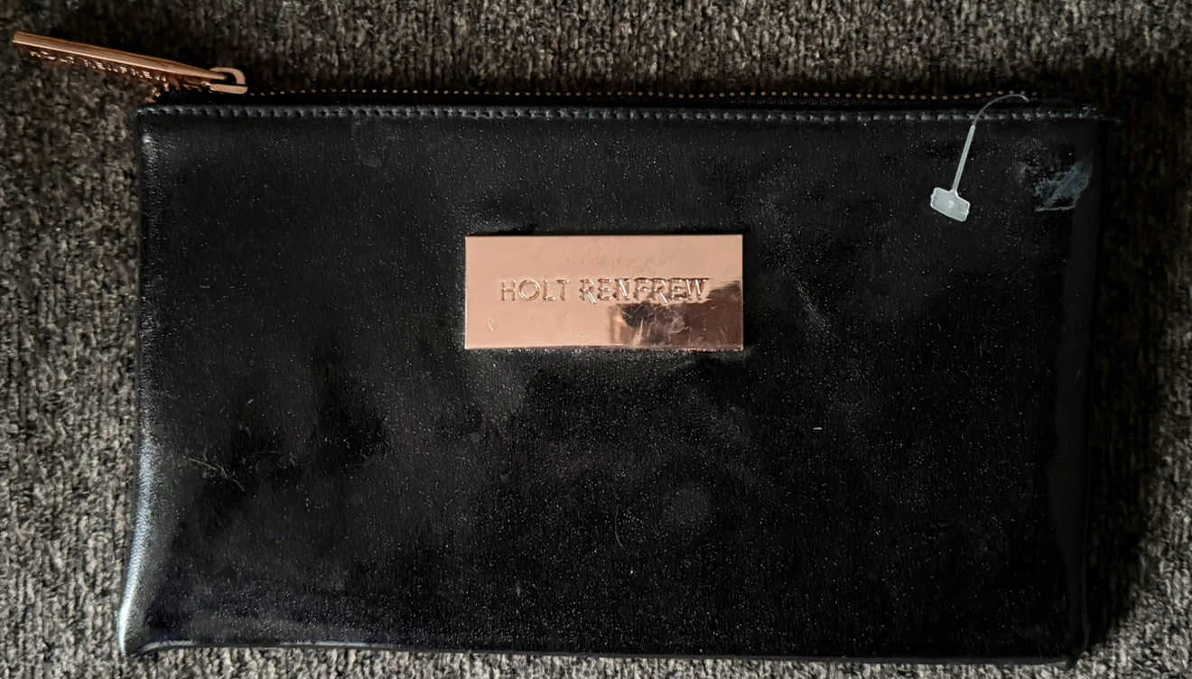 New • Authentic HOLT RENFREW • Lacquered Sparkle Cosmetic Bag
