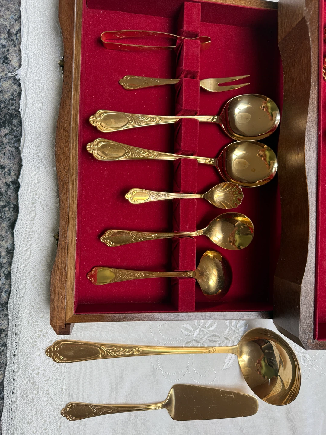 SBS Solingen Hard Gold-Plated Cutlery Set - photo 3