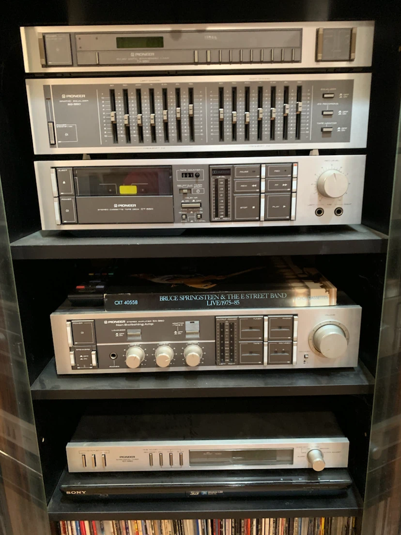 Pioneer Vintage Stereo System with Cabinet and Speakers - photo 2