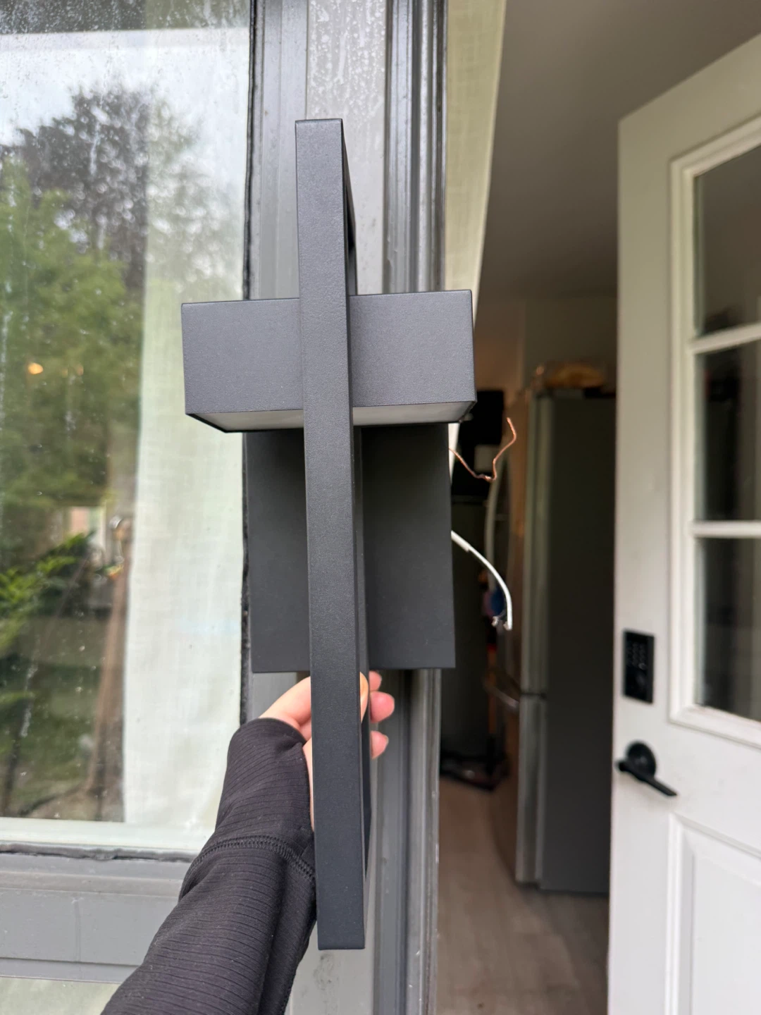 Modern Black Outdoor Wall Sconce - photo 4