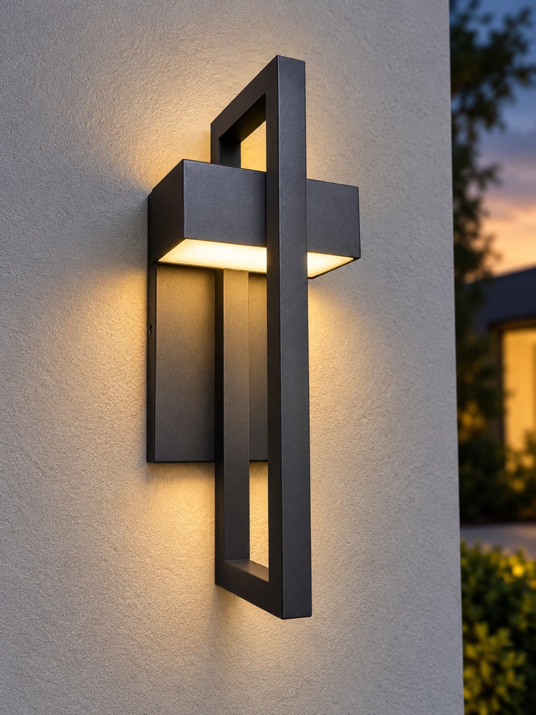 Modern Black Outdoor Wall Sconce - photo 5