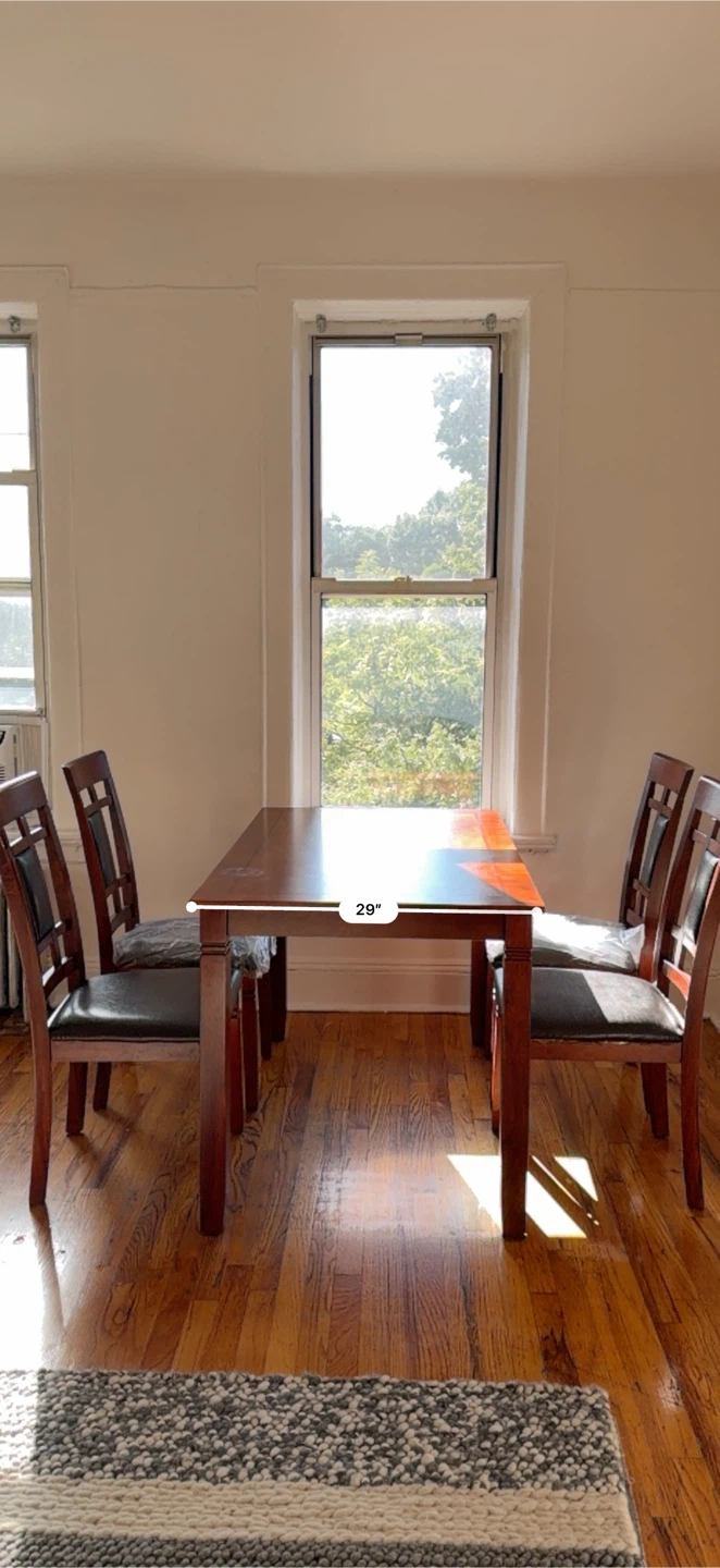 Wooden Dining Table and Chairs Set