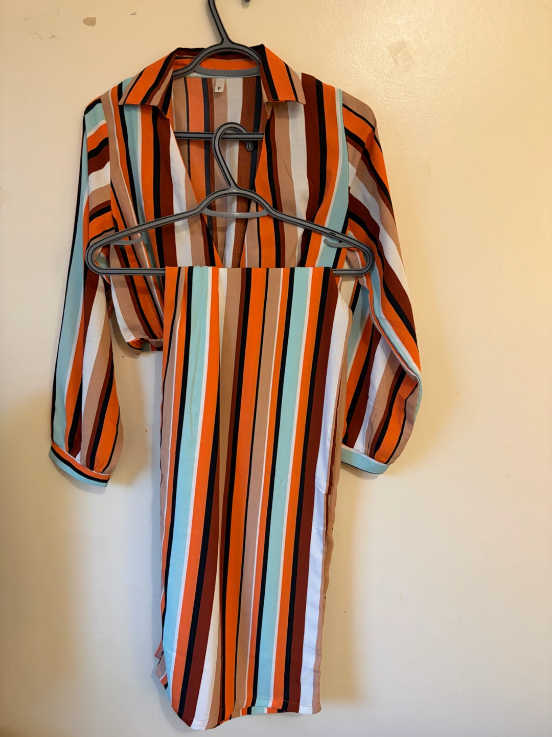 Striped Two-Piece Set, Size M - photo 2