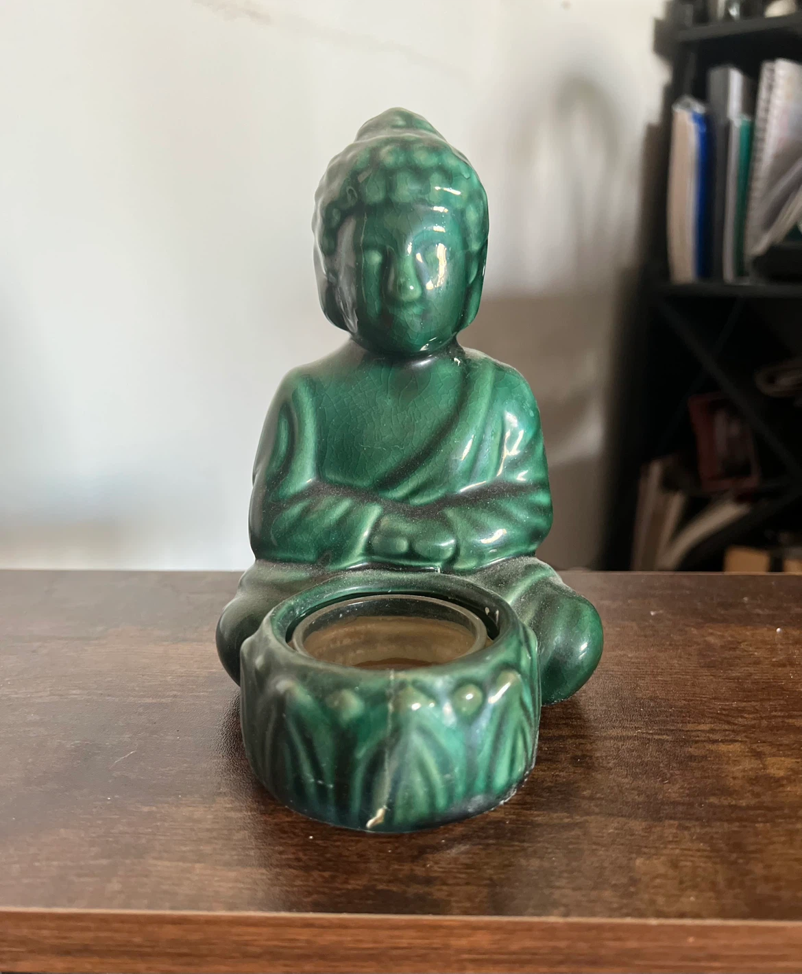 BUDDHA Ceramic Tea Light Candle Holder