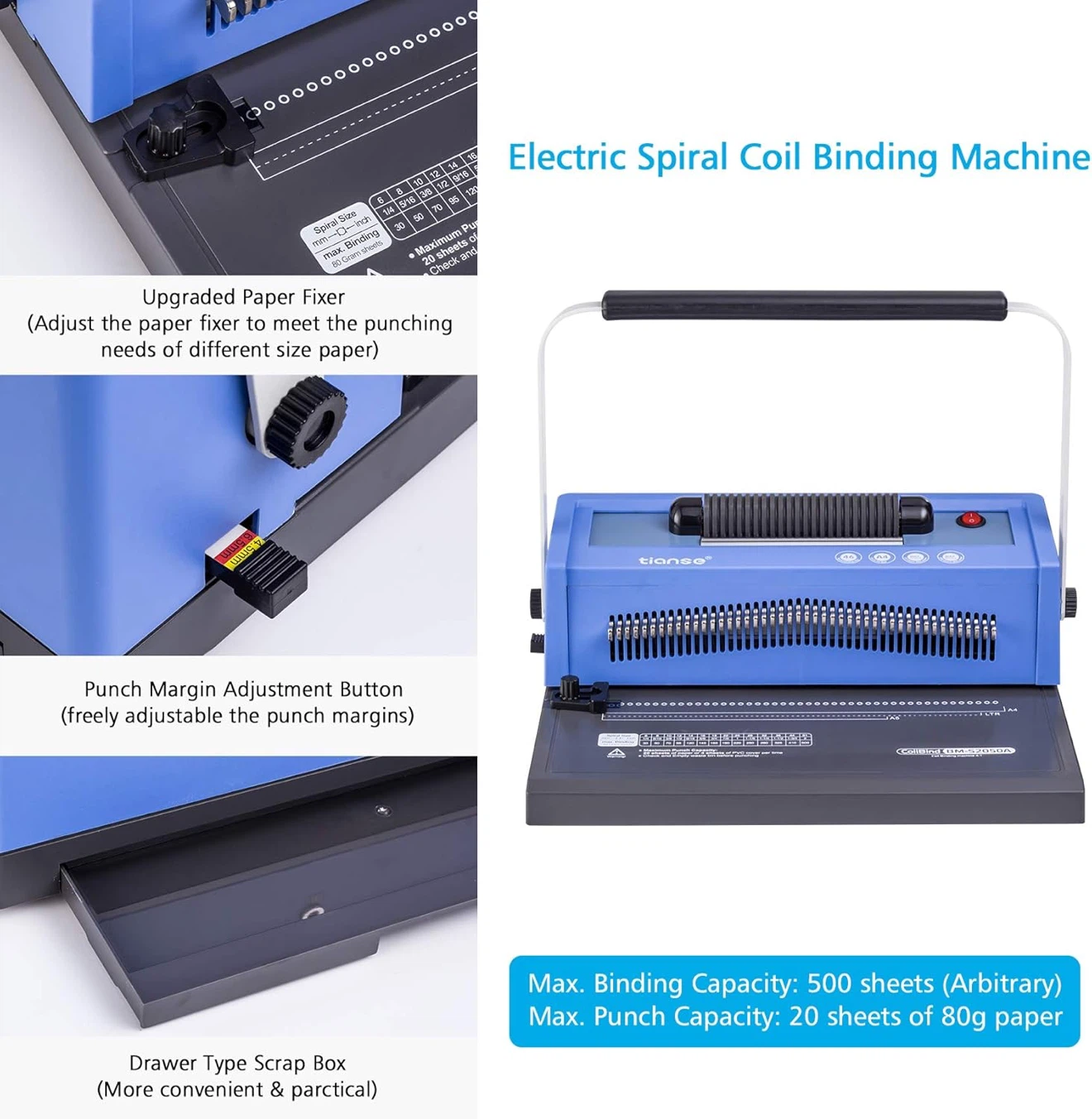 Tiense Electric Spiral Coil Binding Machine - photo 4