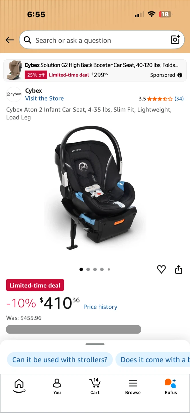 Cybex Aton 2 Infant Car Seat - photo 3