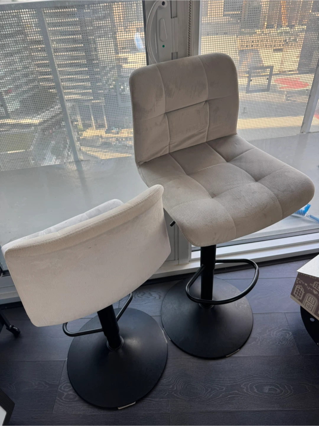 2 Adjustable Height Swivel Bar Stools - photo 2