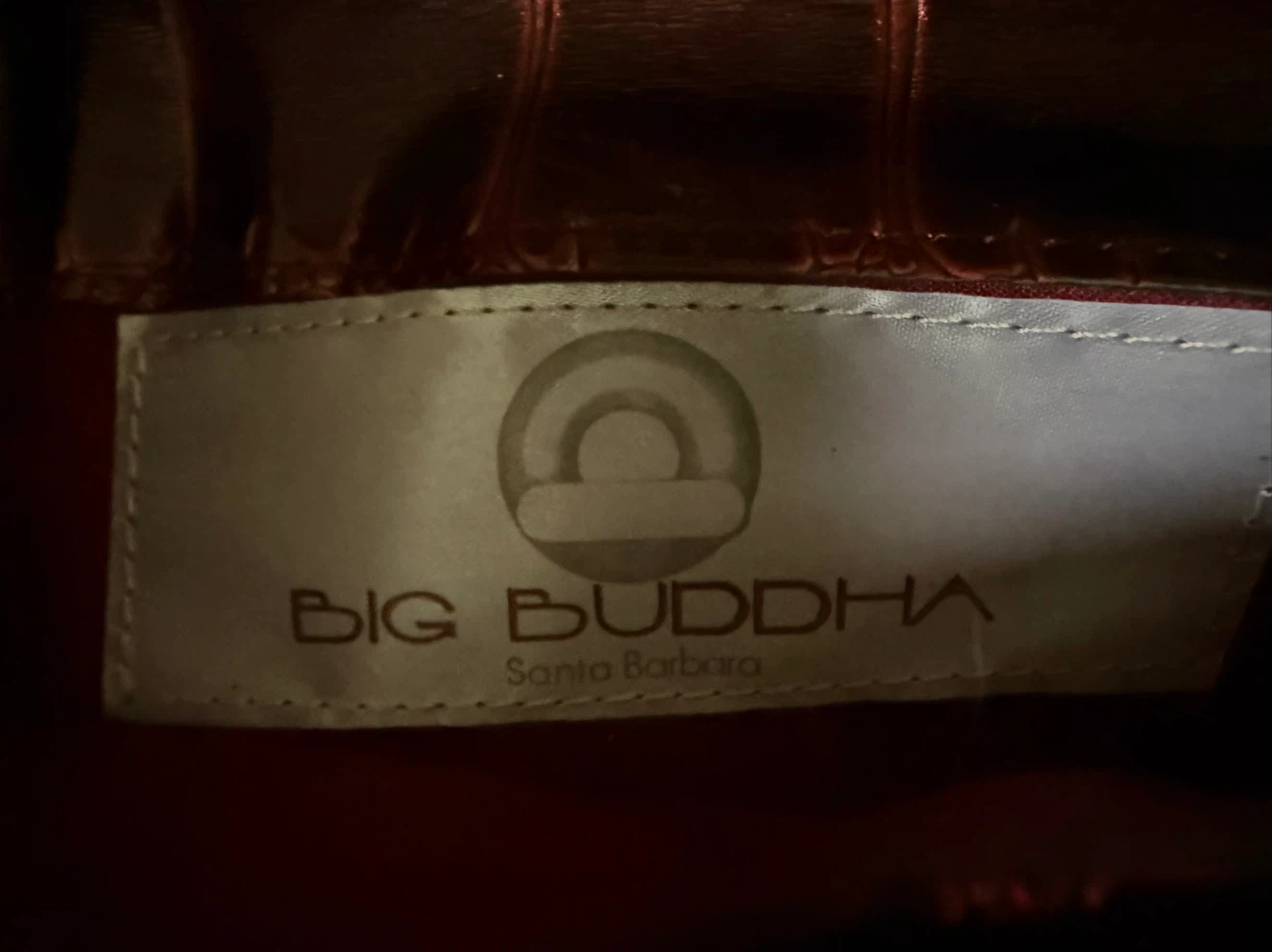 New • Laquered Burgundy Wallet • BIG BUDDAH Santa Barbara - photo 5