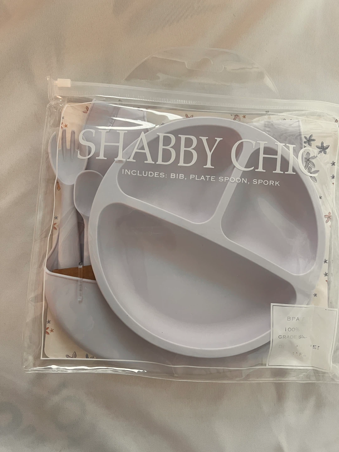 Shabby Chic Baby Feeding Set