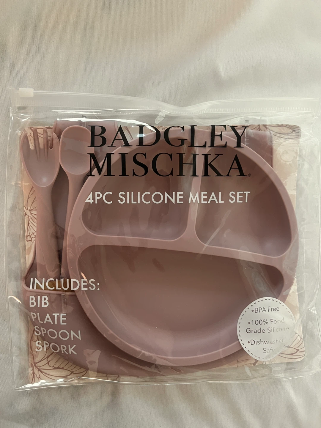 Badgley Mischka 4pc Silicone Meal Set