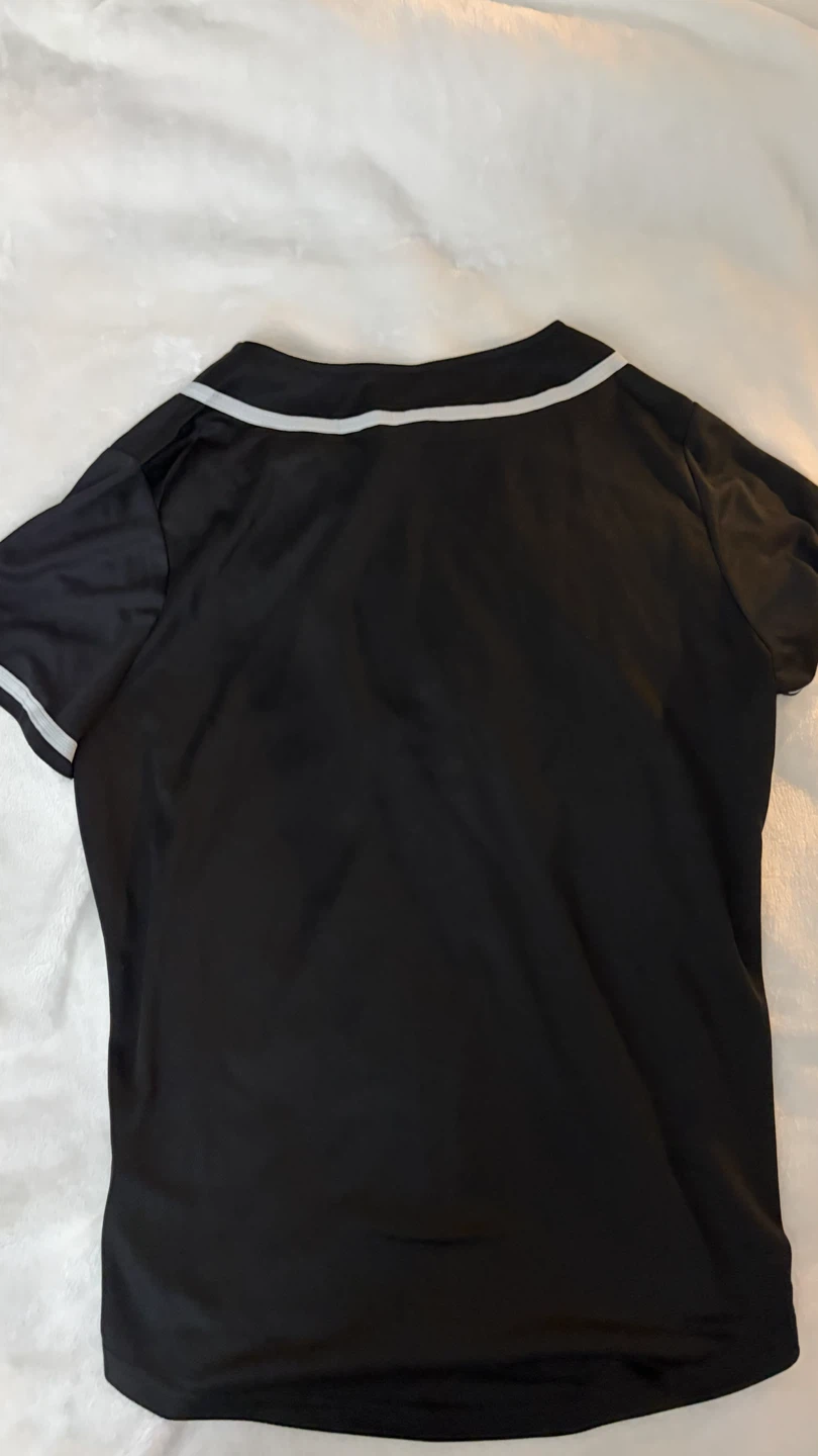 Black Baseball Jersey Shirt Women - photo 2