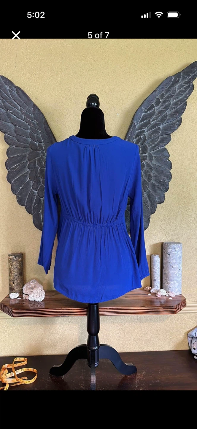 H&M Maternity V-neck Long-sleeve Shirt - photo 5