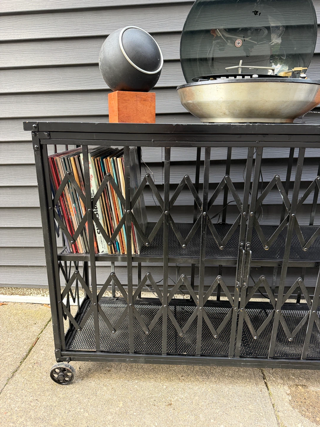 Industrial Metal Vinyl Record Storage Cabinet - photo 3