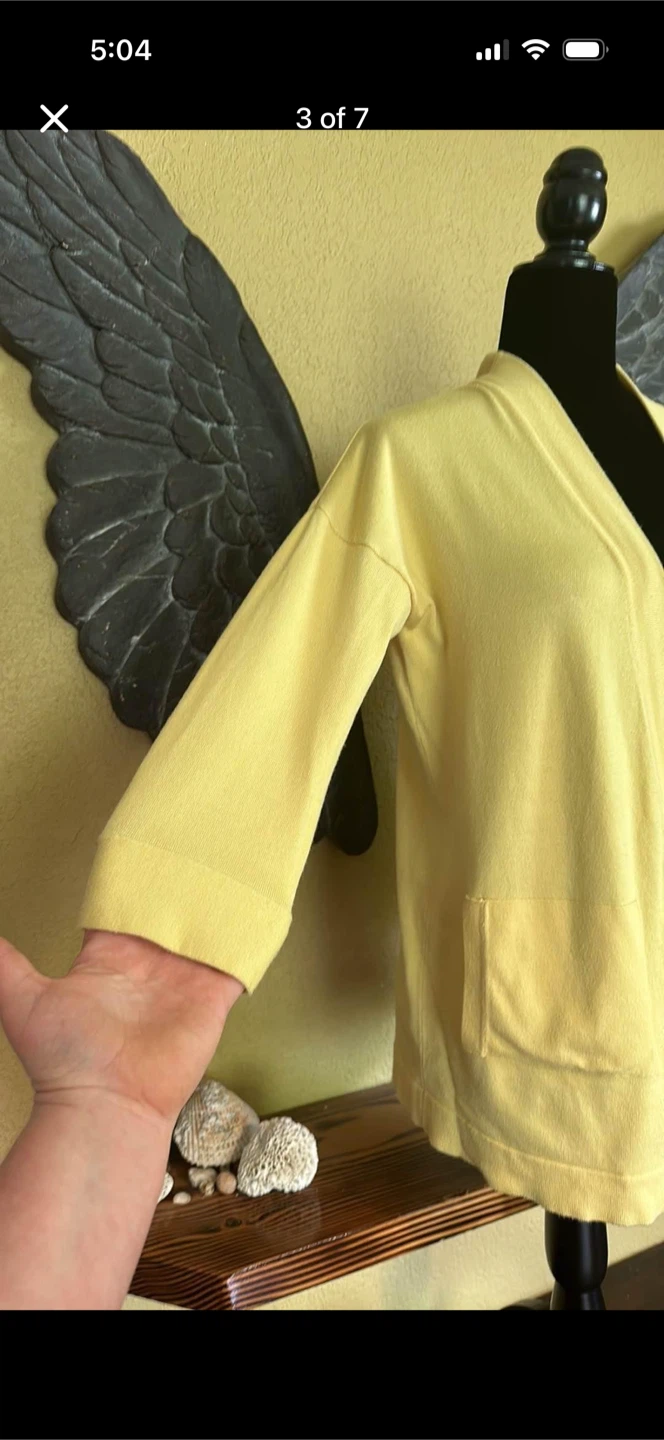 Zara Knit Open Front 3/4 sleeve Cardigan Sweater - photo 3