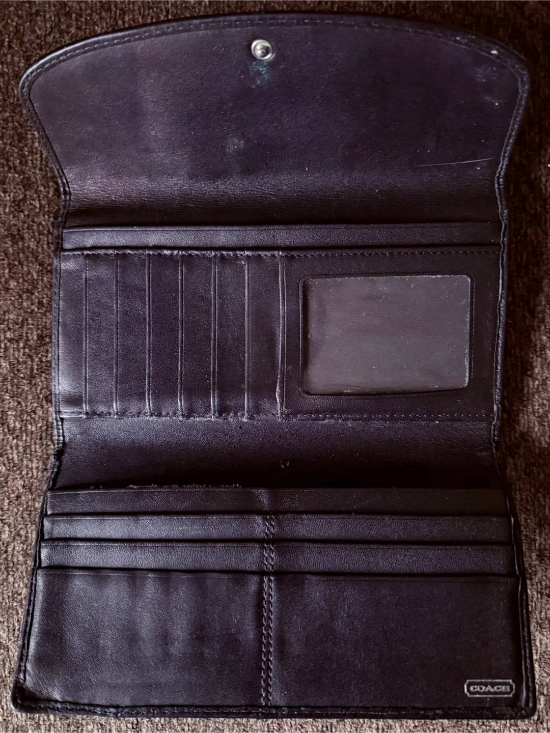 Used Authentic COACH Leather Wallet - photo 4