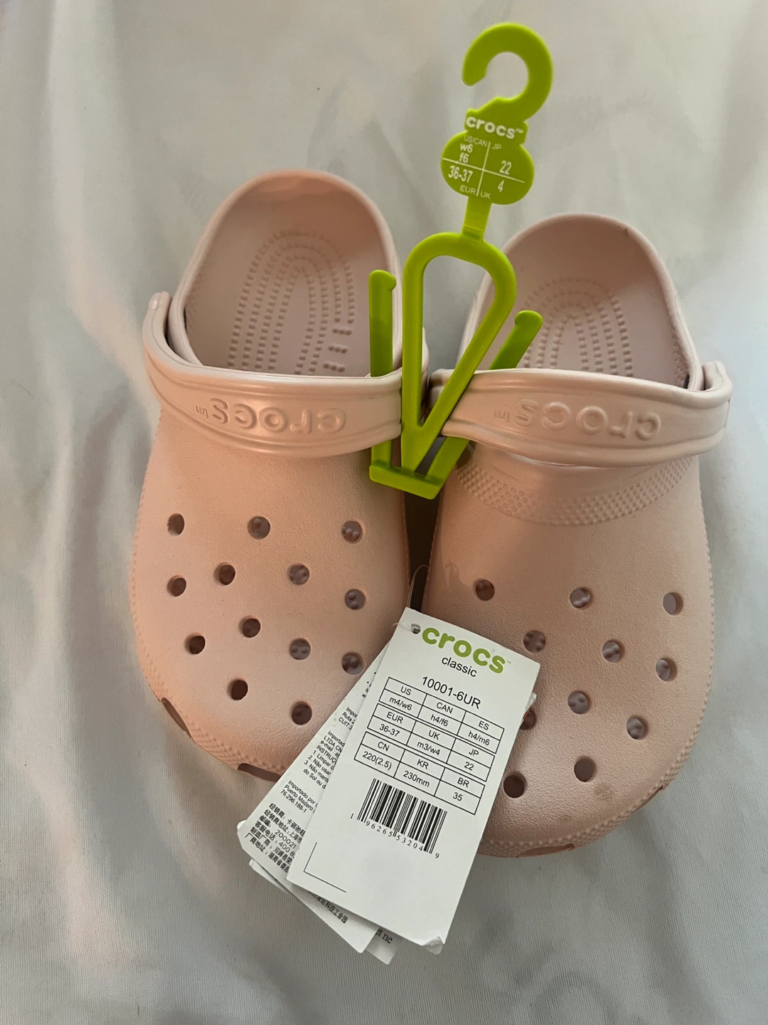 New Crocs Classic Clogs - Light Pink - Size W6