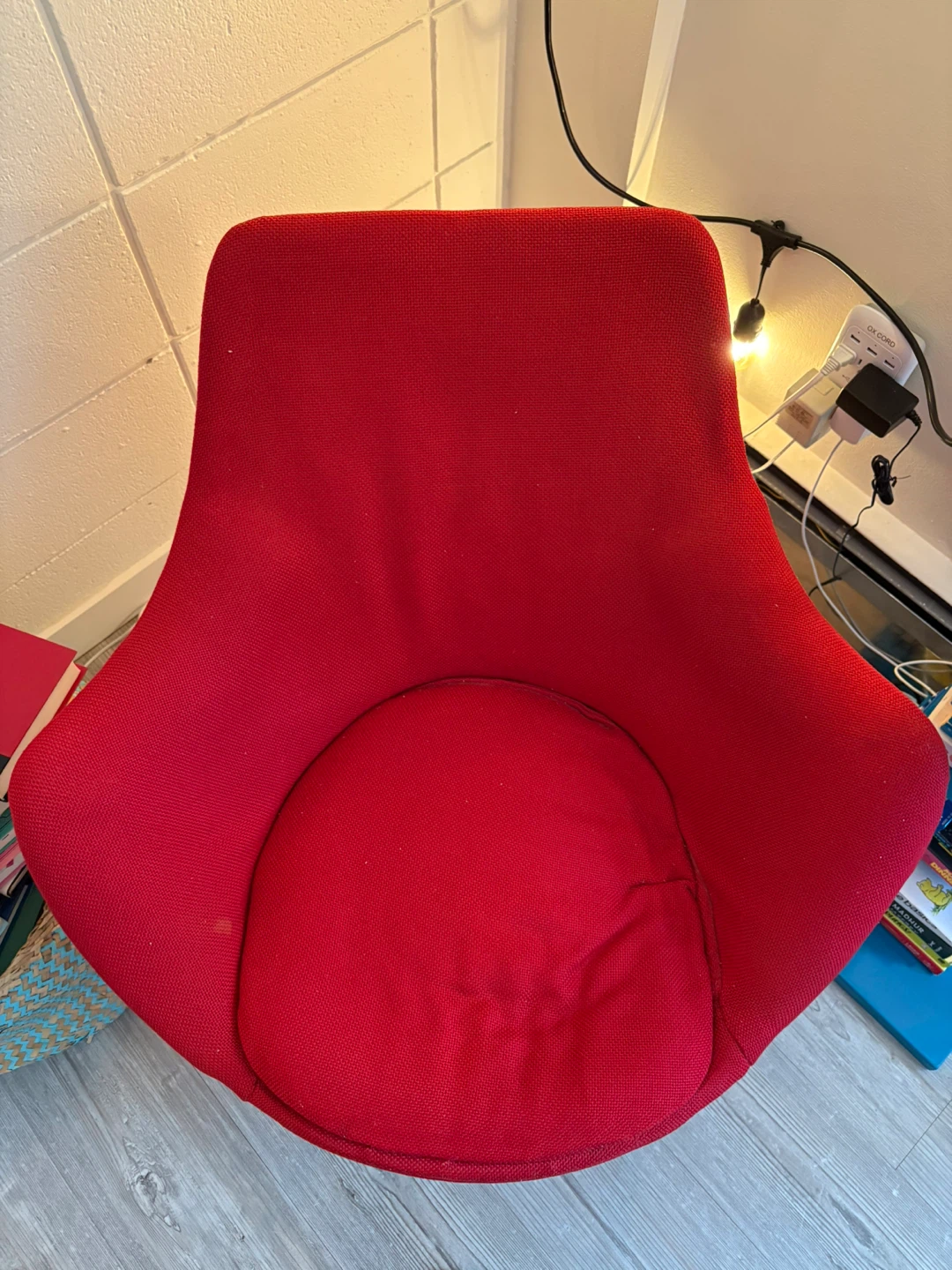 Vintage Mid-Century Modern Red Accent Chair - photo 2