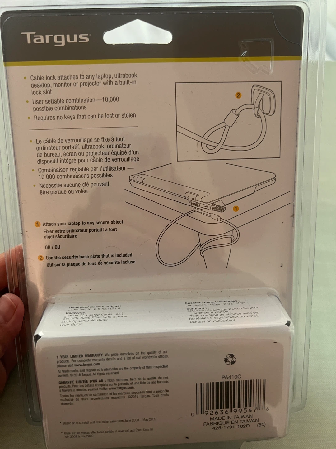 Targus DEFCON CL Laptop Cable Lock - photo 2