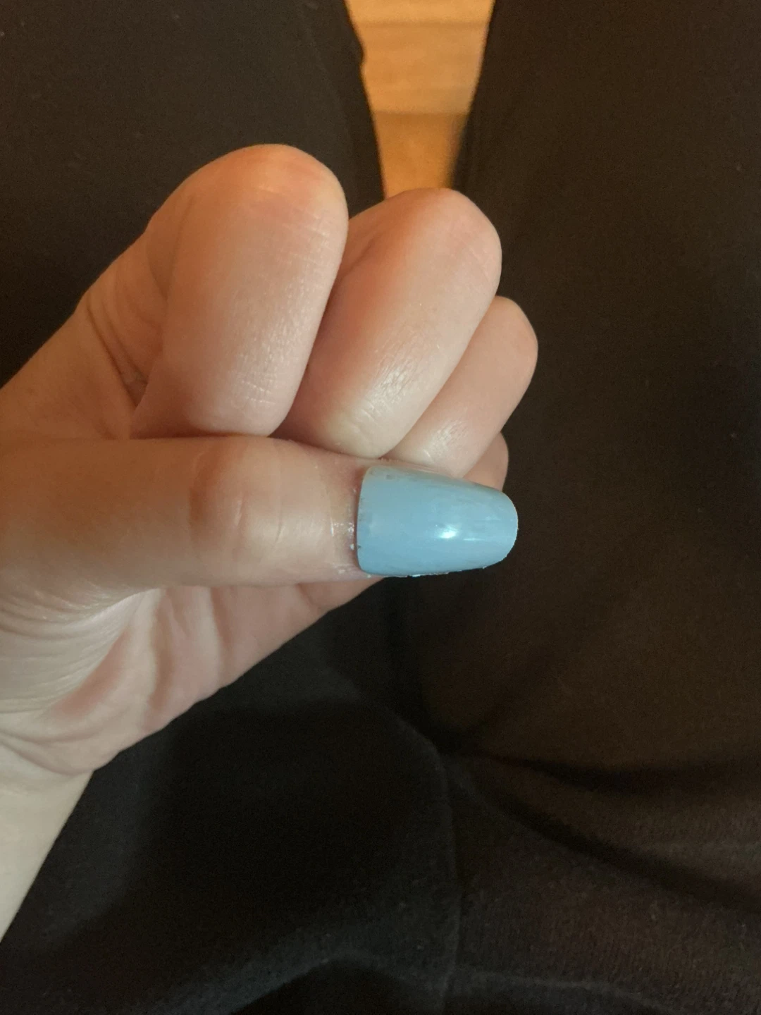 Light Blue Press-On Nails Set - photo 3