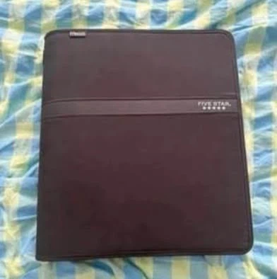 Five Star zipper binder (New)