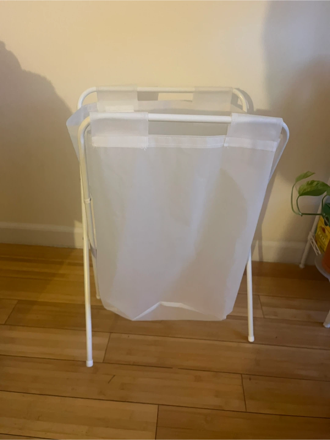 IKEA Collapsible White Laundry Hamper - photo 2