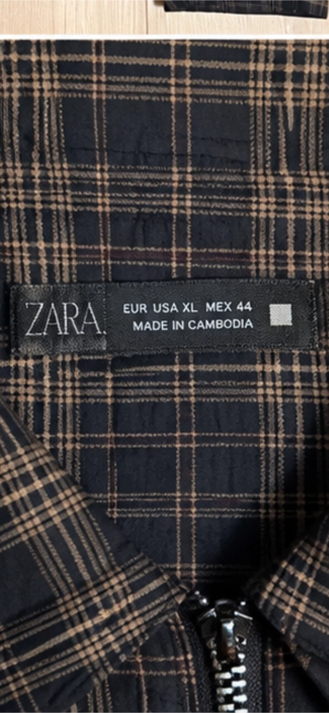 ZARA Plaid Zip-Up Jacket - photo 2