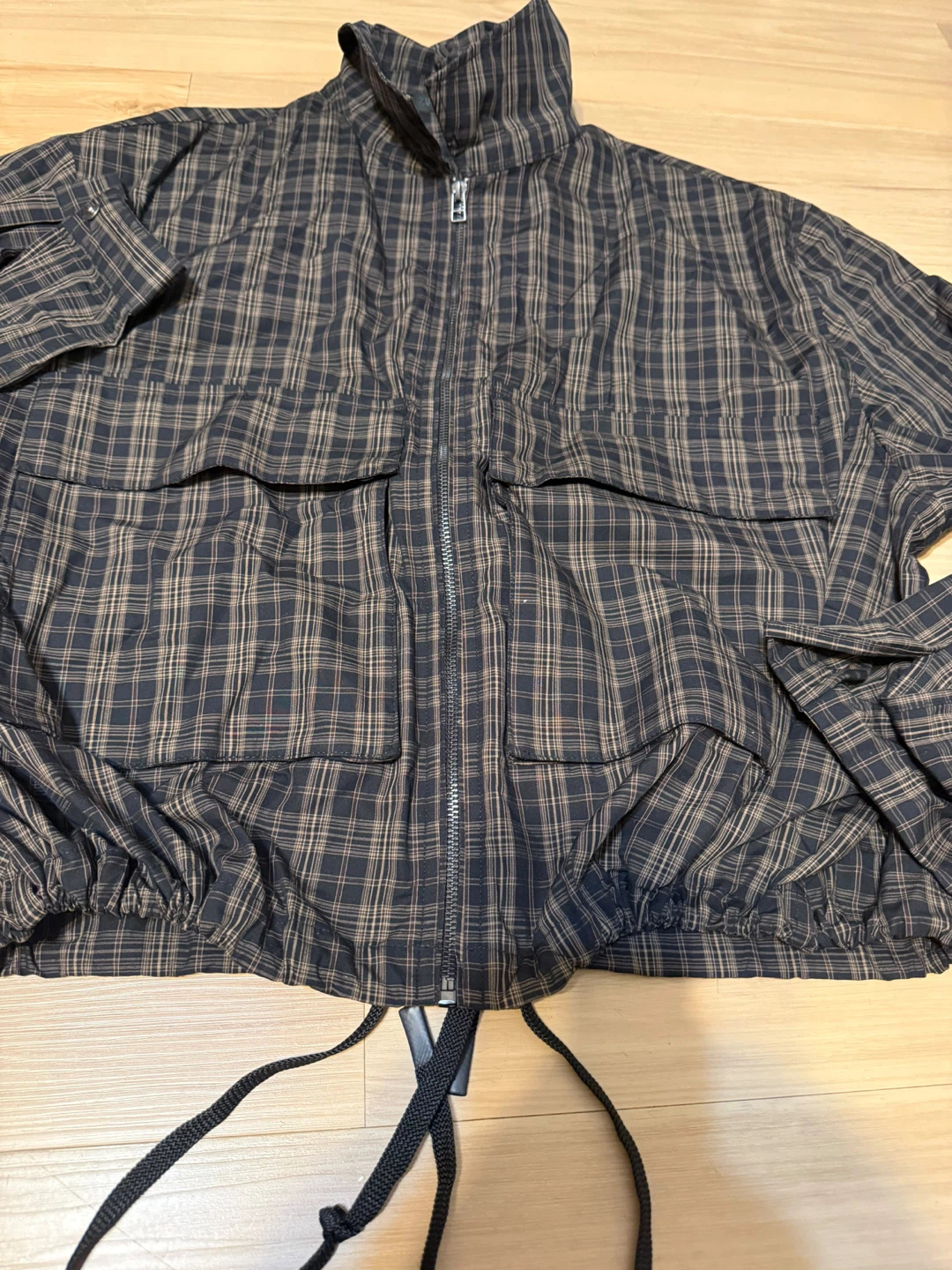ZARA Plaid Zip-Up Jacket - photo 4