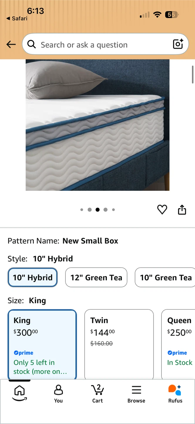 Zinus King 10 Inch Foam & Spring Hybrid Mattress - photo 3