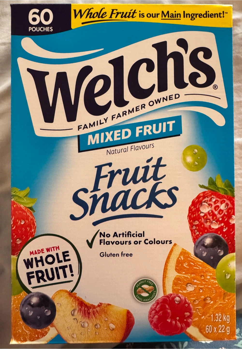Welch's Mixed Fruit Snacks - 60 Pouches