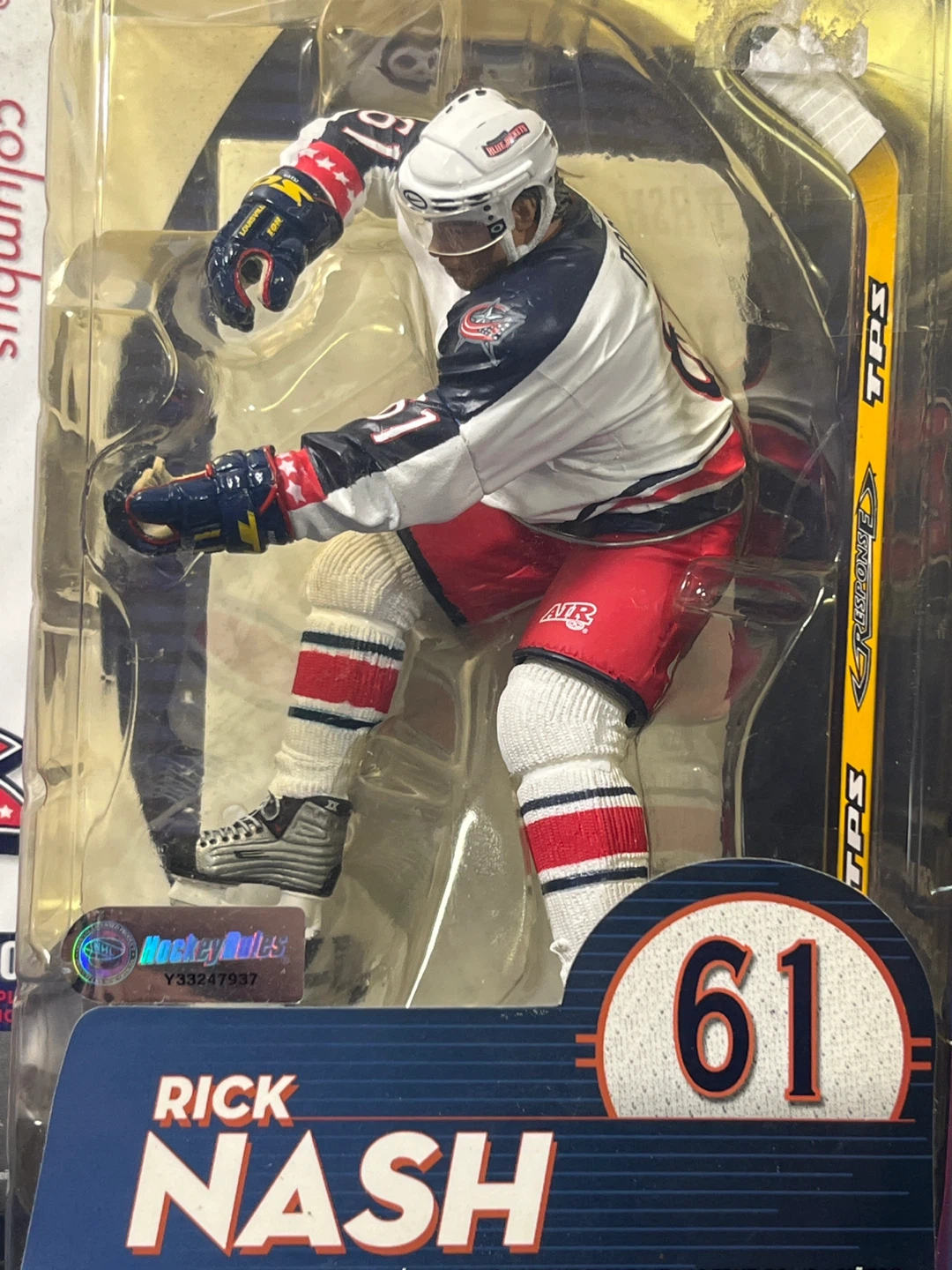 Rick Nash Blue Jackets Collectibles Bundle - McFarlane & Puck - photo 2