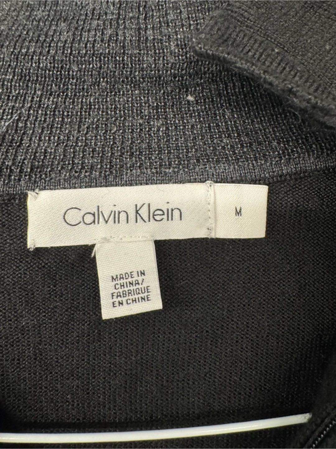 Calvin Klein Black Quarter-Zip Sweater - photo 2