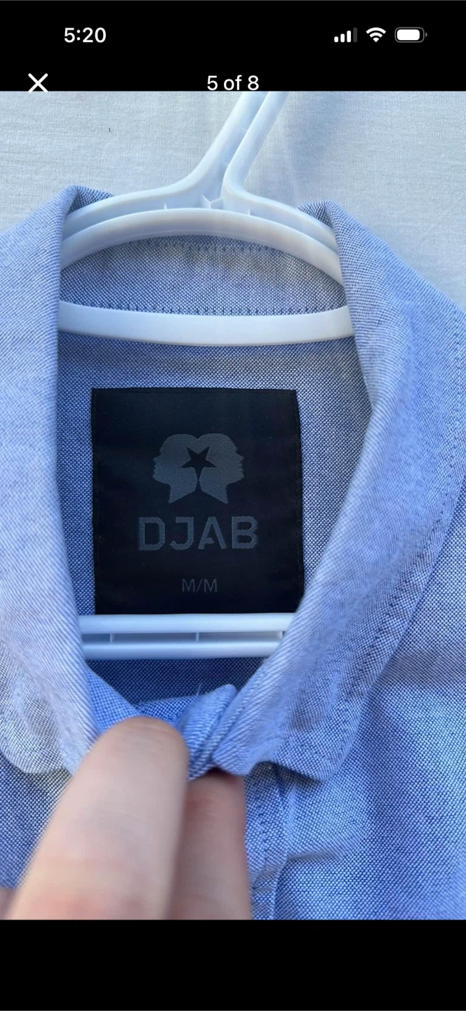 DJab Button Down Shirt With Plaid Sleeve Backs - photo 5