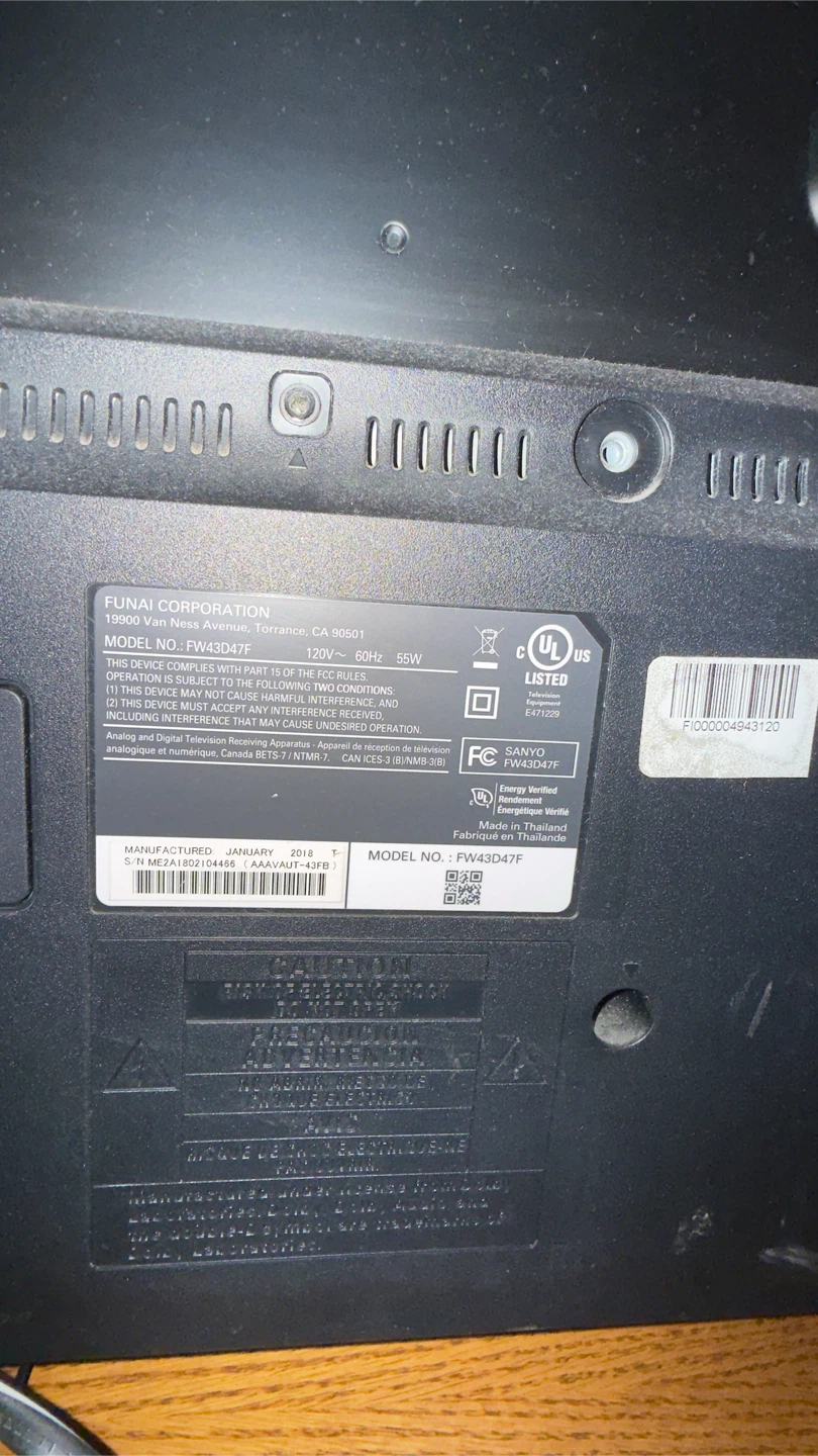 Sanyo 43" TV, Xbox One S, and PlayStation 3 - photo 2