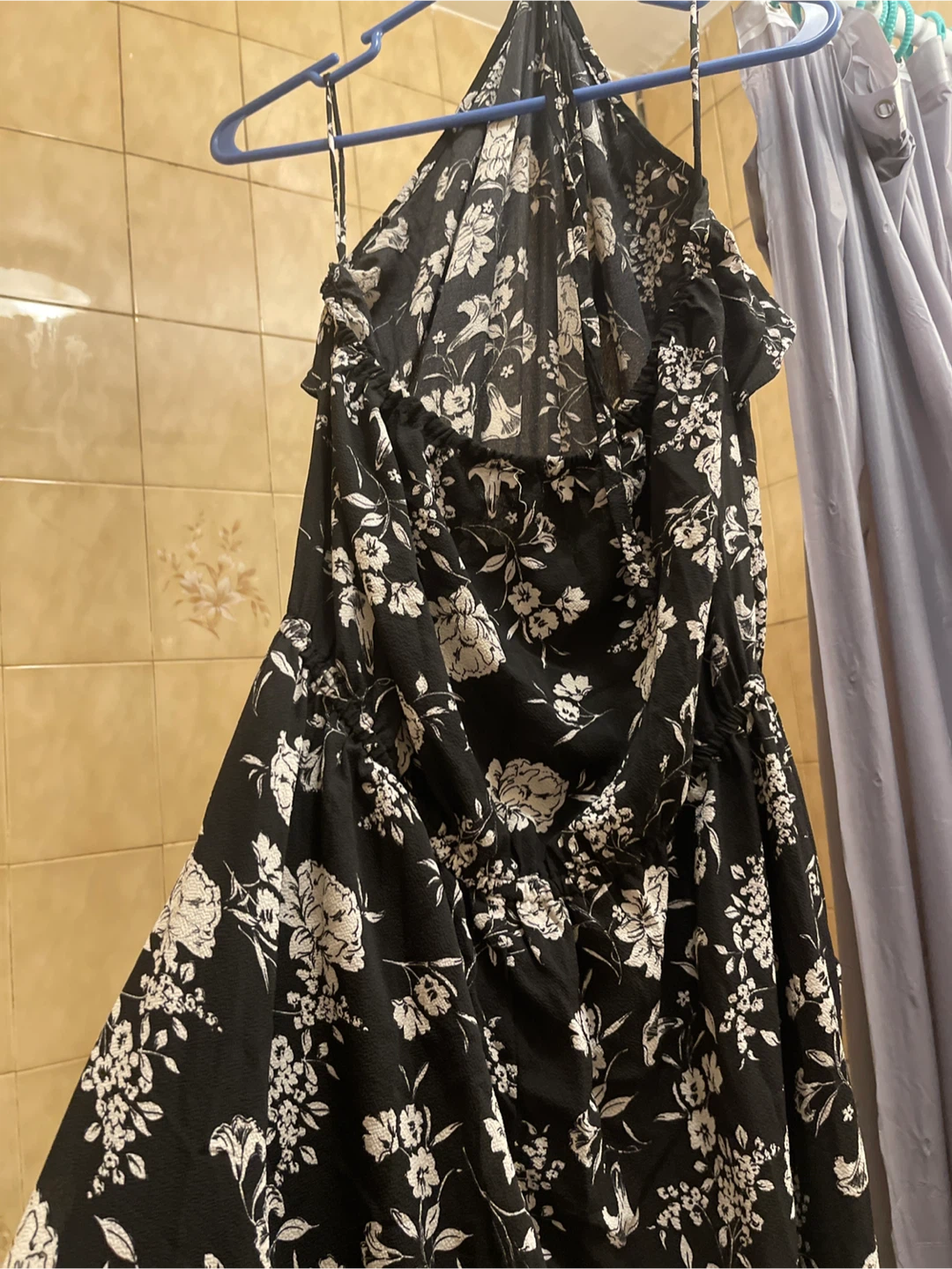 joy joy black and white floral jumpsuit - photo 2