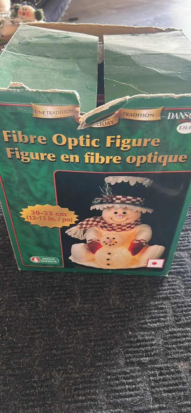 Danson Fibre Optic Snowman Figure